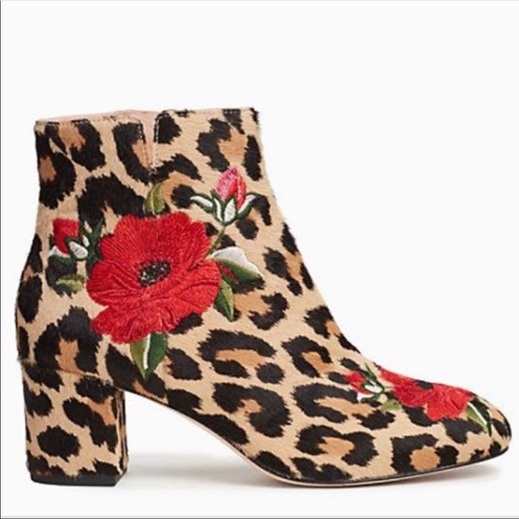 Kate Spade Leopard Print Boots Womens Size 5.5 NEW - Picture 1 of 8